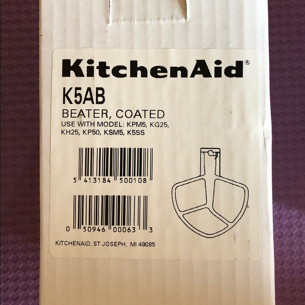 KitchenAid K5B Coated Flat Stand Mixer Beater